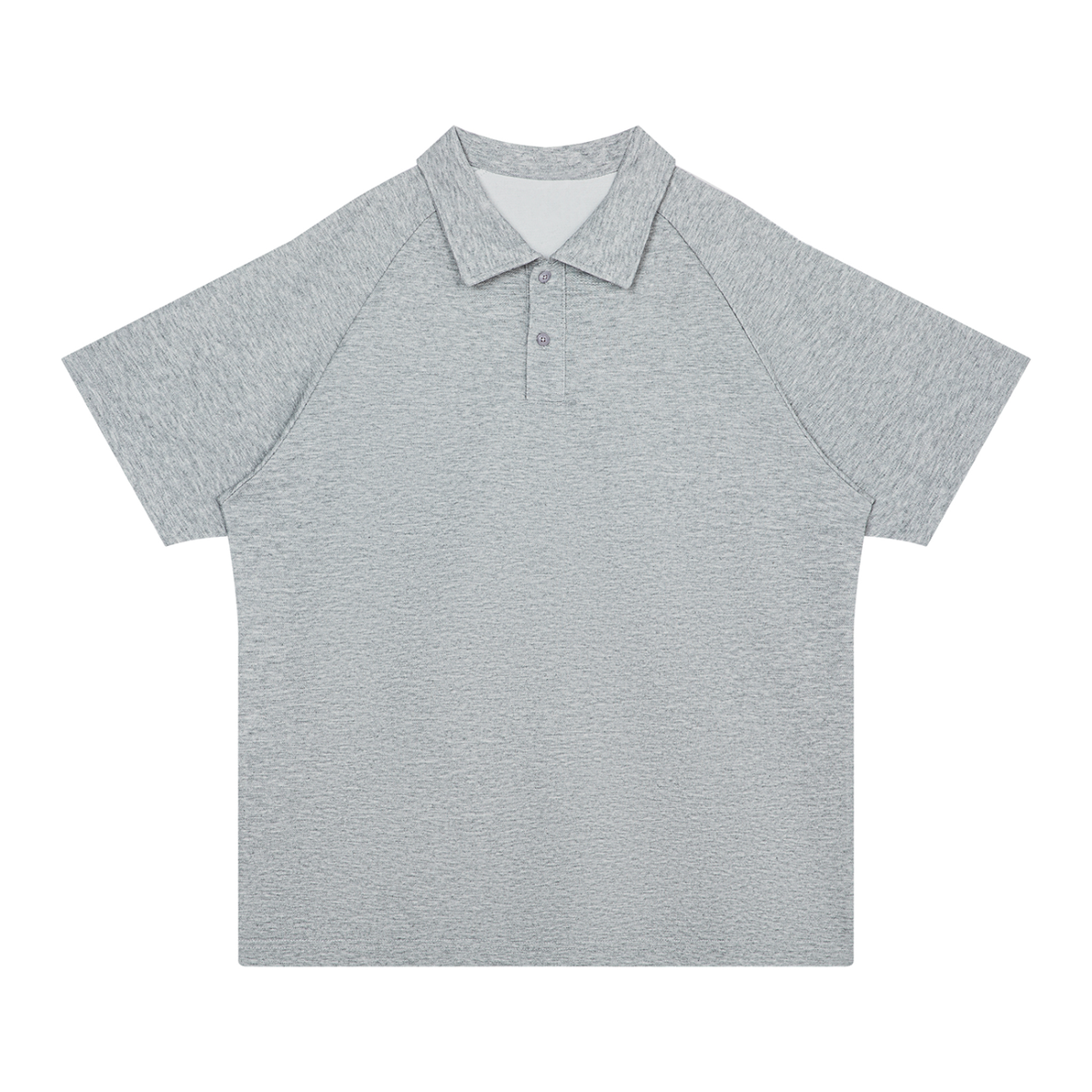 Unisex Regular Fit Polo Shirt in flower gray