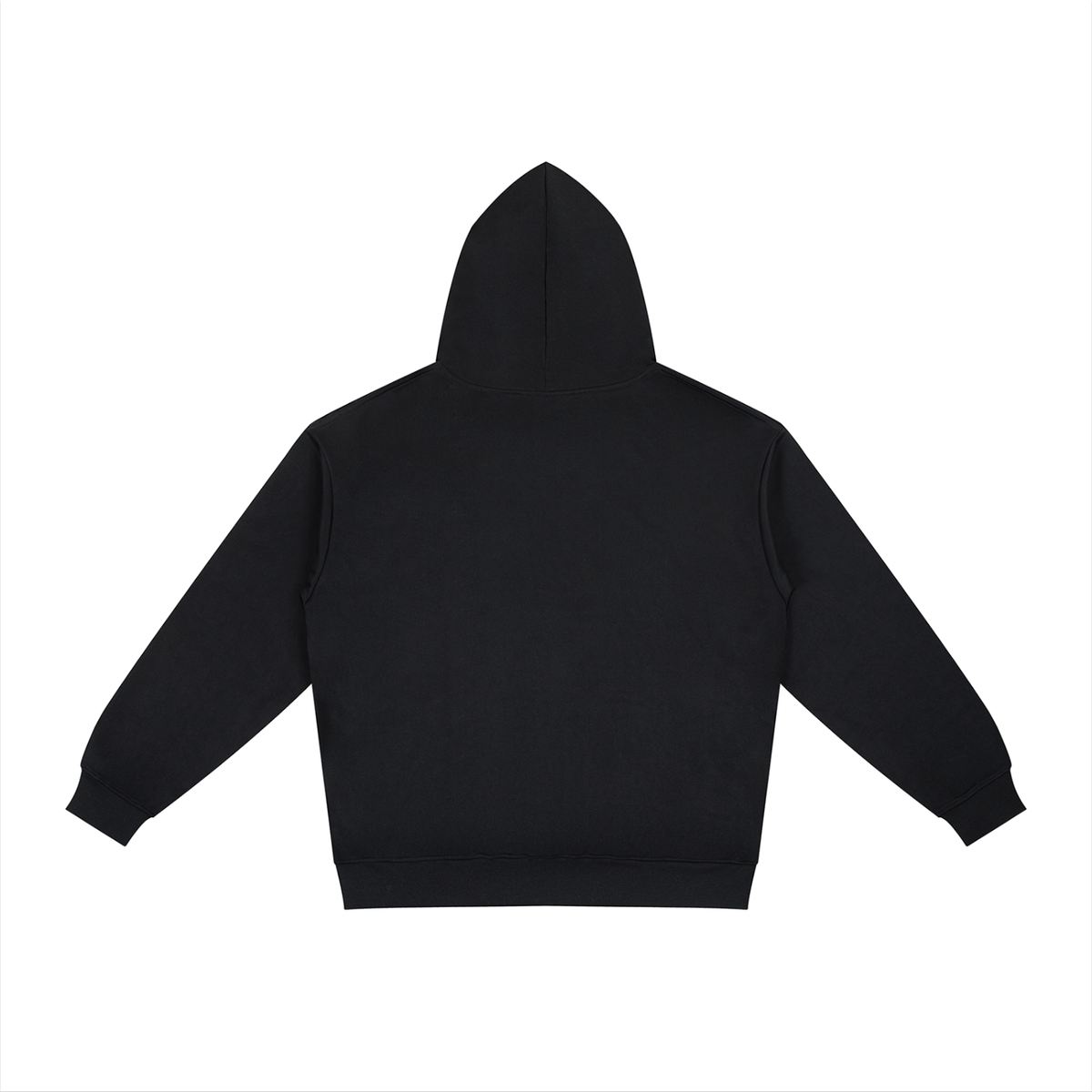 Unisex Relaxed Fit Hoodie in black, alternate angle