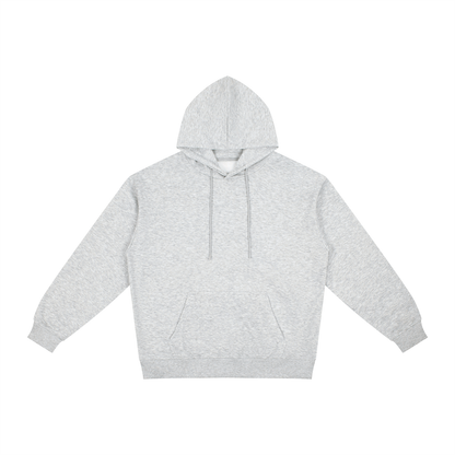 Unisex Relaxed Fit Hoodie in flower gray