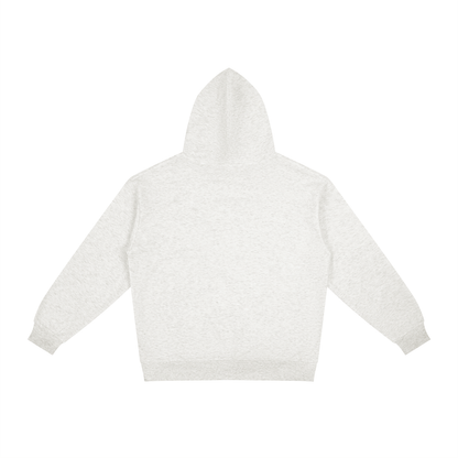 Unisex Relaxed Fit Hoodie in oat gray, alternate angle