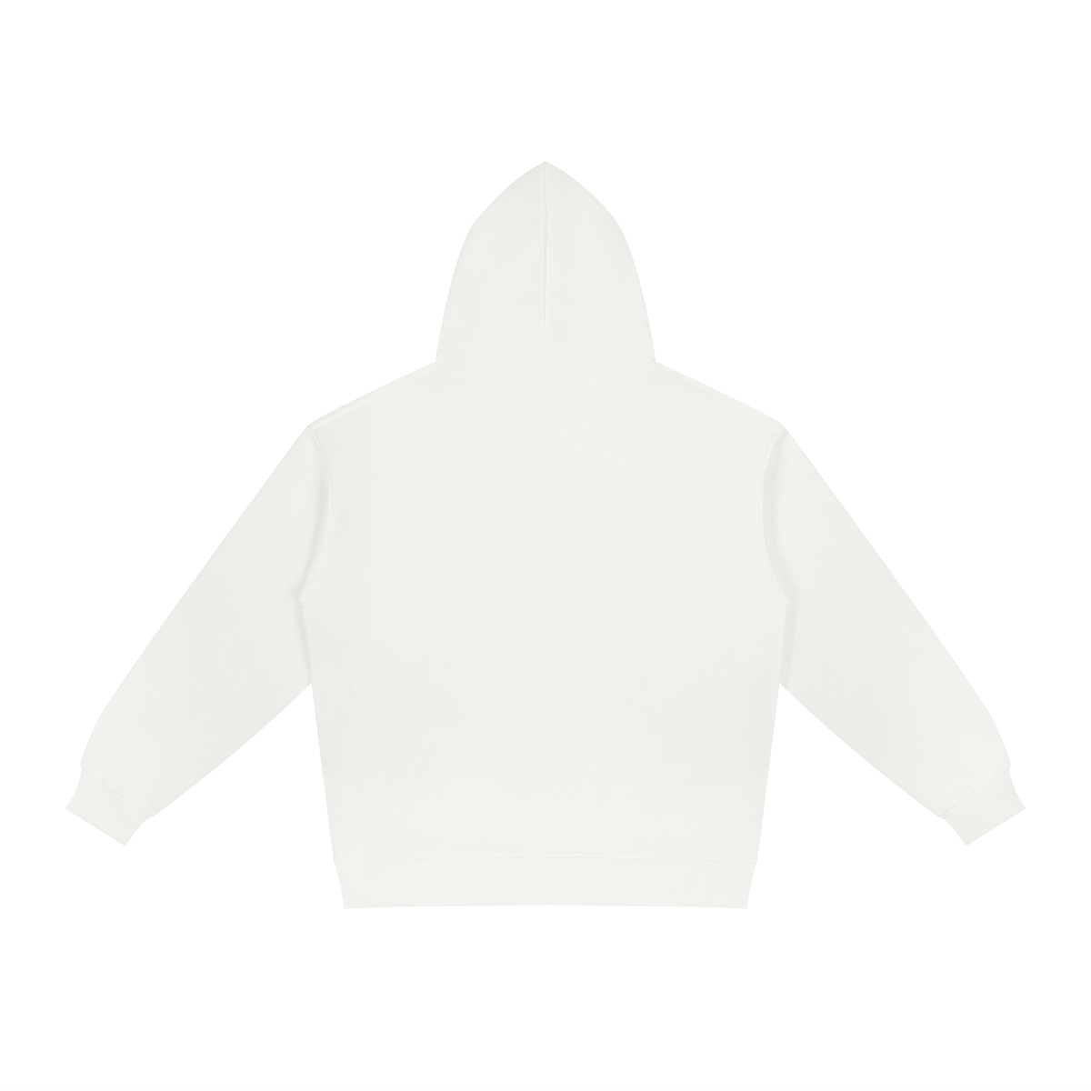 Unisex Relaxed Fit Hoodie in white, alternate angle