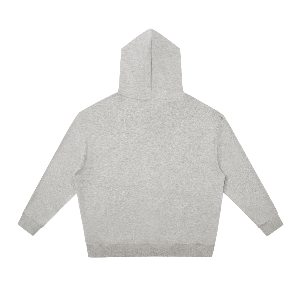 Unisex Relaxed Pullover Hoodie in flower gray, alternate angle