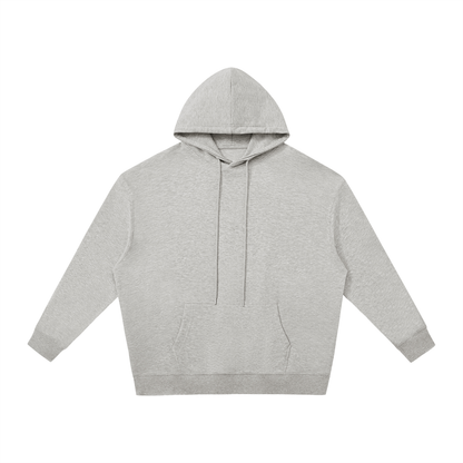 Unisex Relaxed Pullover Hoodie in flower gray