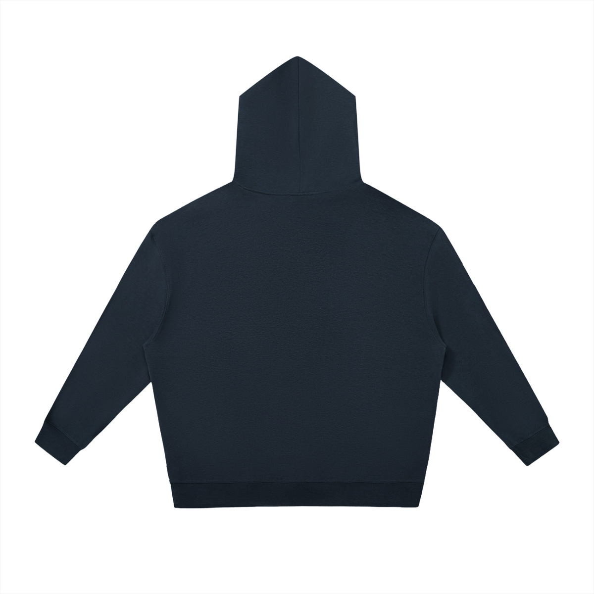 Unisex Relaxed Pullover Hoodie in navy blue, alternate angle