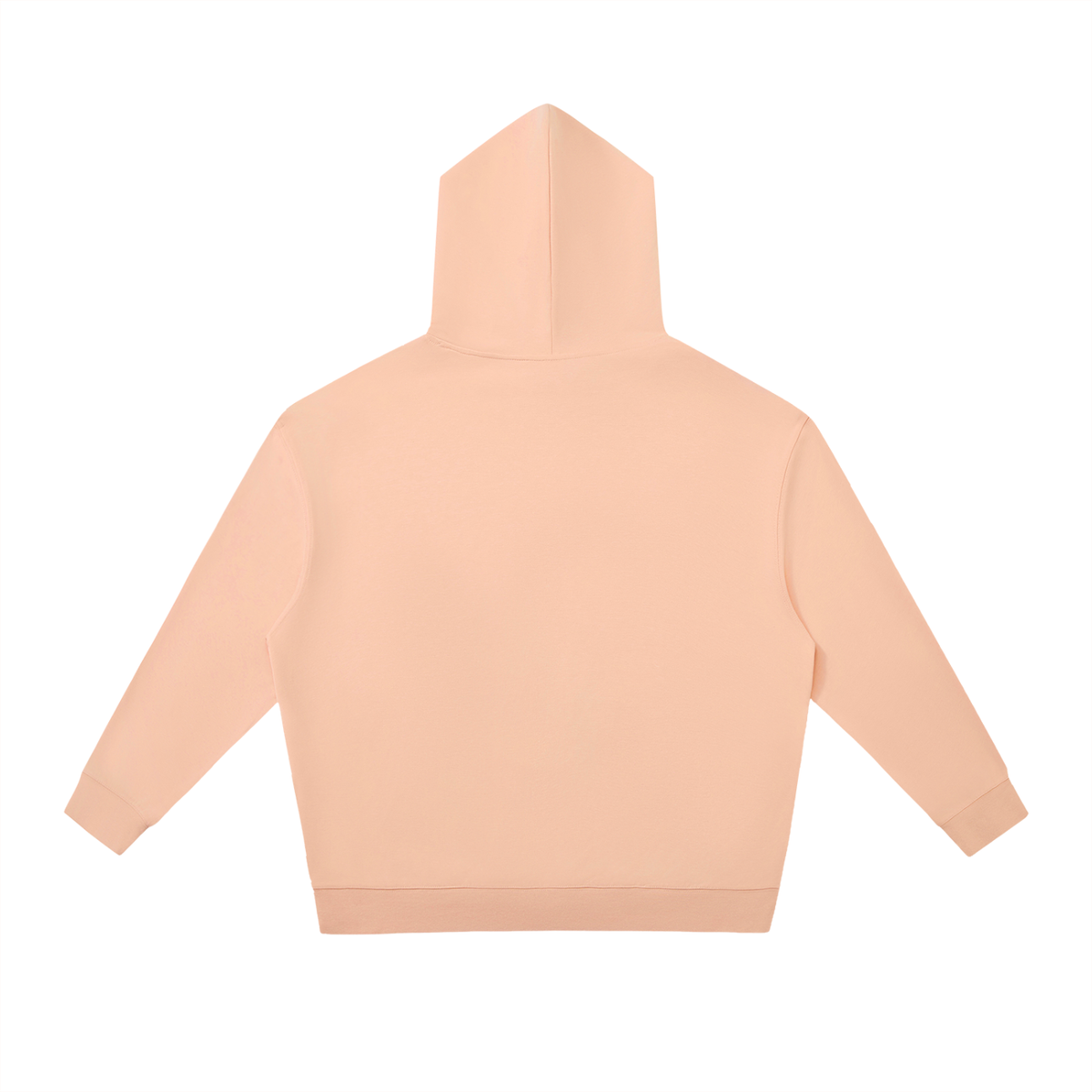 Unisex Relaxed Pullover Hoodie in pink, alternate angle