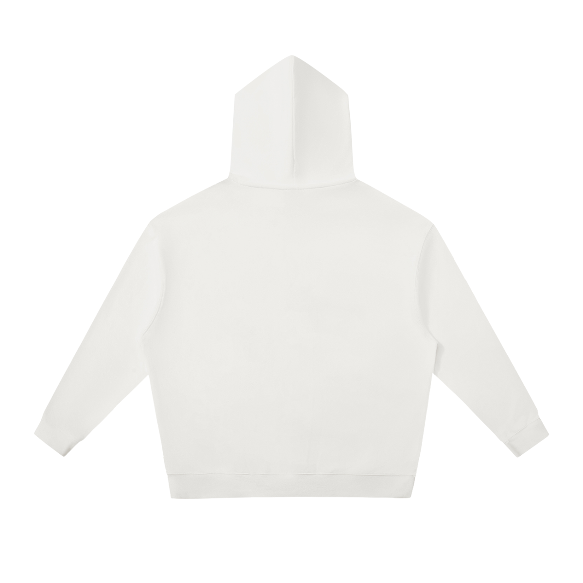Unisex Relaxed Pullover Hoodie in white, alternate angle