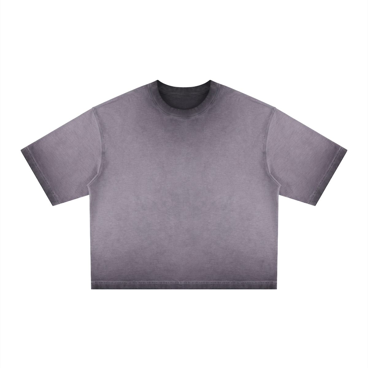 Unisex Reverse Dyed Boxy T-Shirt in ash purple