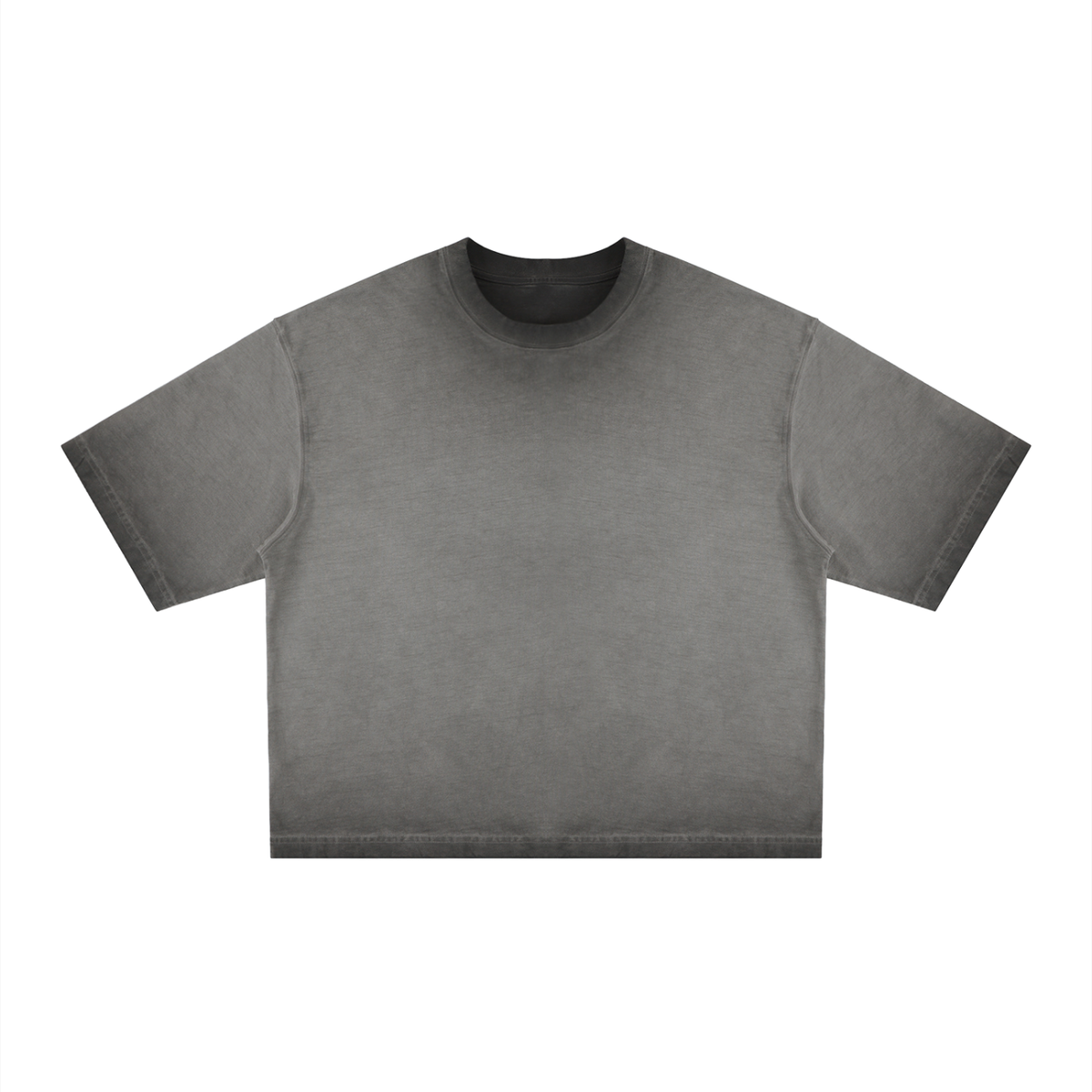 Unisex Reverse Dyed Boxy T-Shirt in gray
