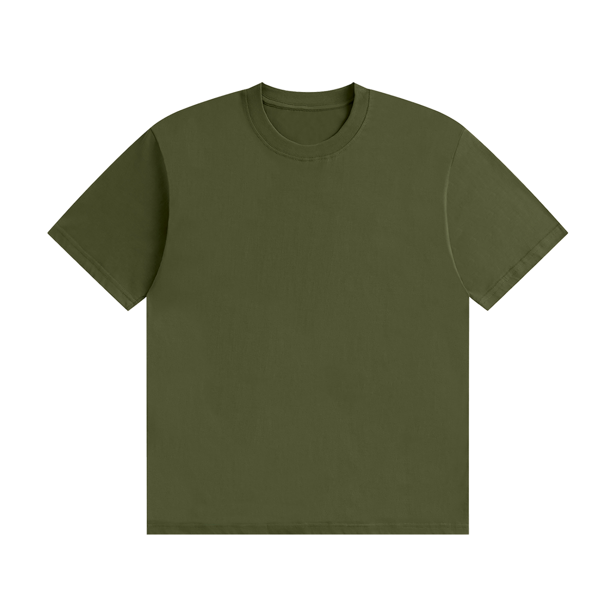 Unisex Seamless Cotton T-Shirt in army green