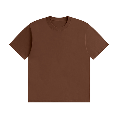 Unisex Seamless Cotton T-Shirt in coffee