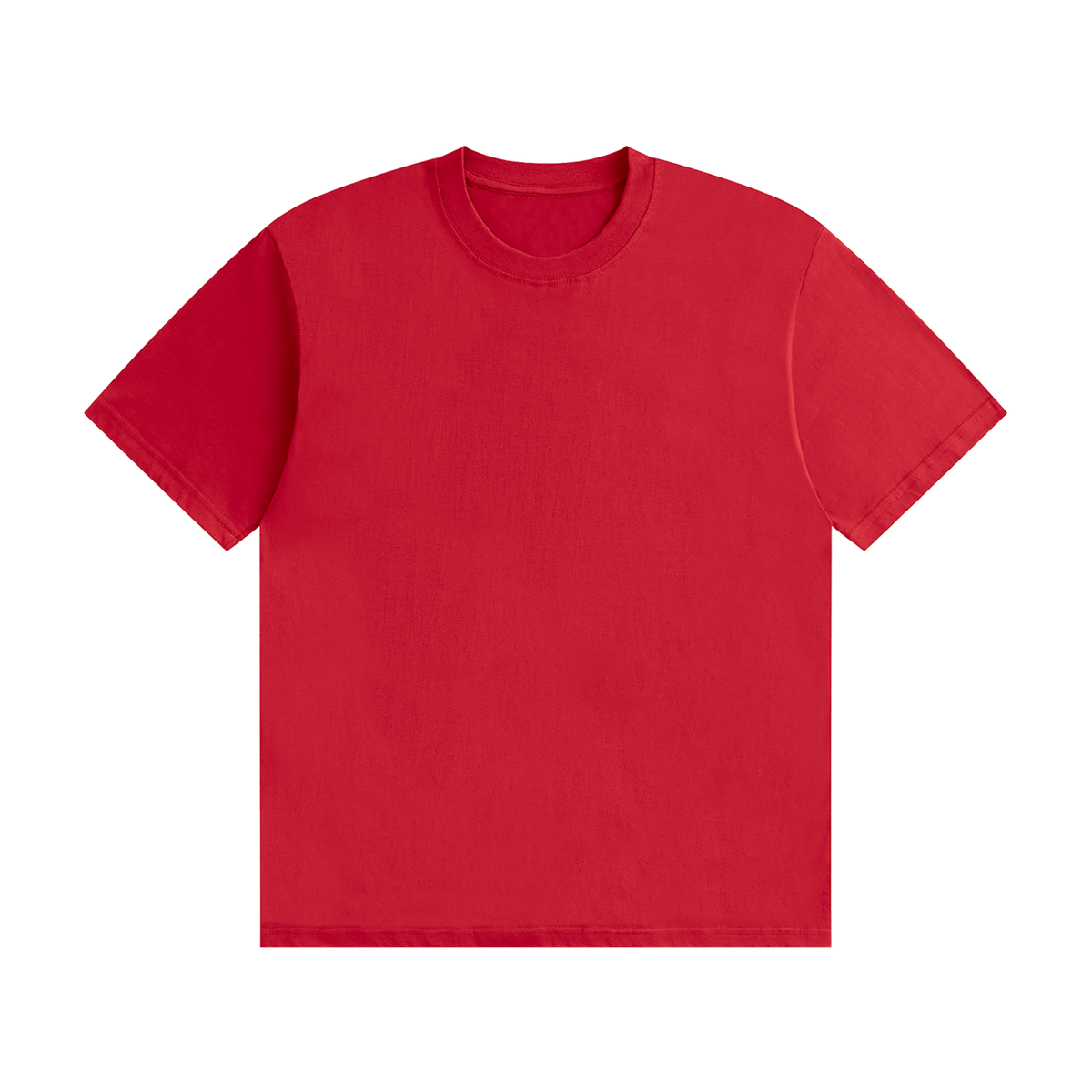 Unisex Seamless Cotton T-Shirt in red