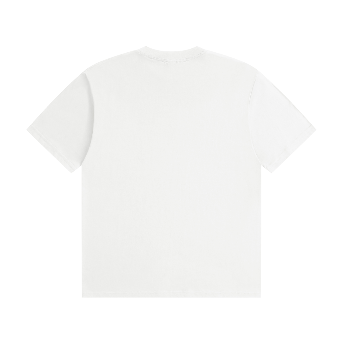 Unisex Seamless Cotton T-Shirt in white, alternate angle