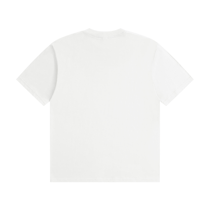 Unisex Seamless Cotton T-Shirt in white, alternate angle