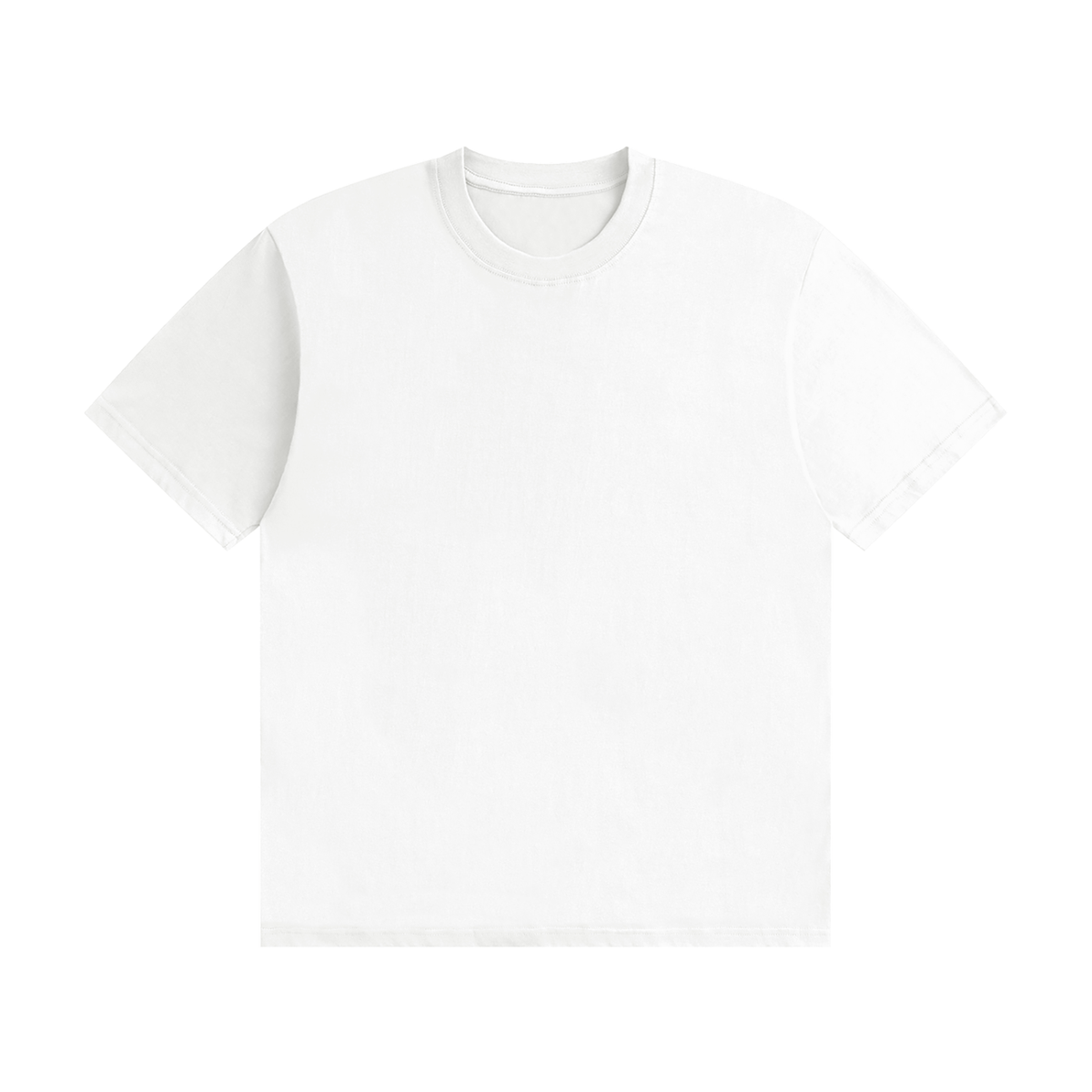Unisex Seamless Cotton T-Shirt in white