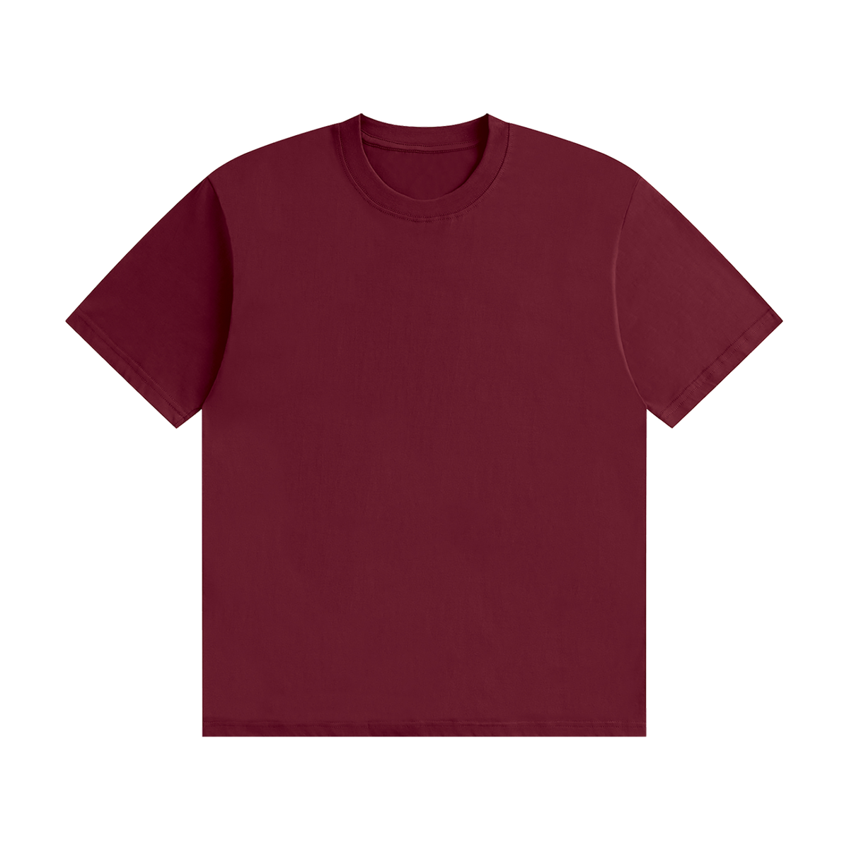 Unisex Seamless Cotton T-Shirt in wine red