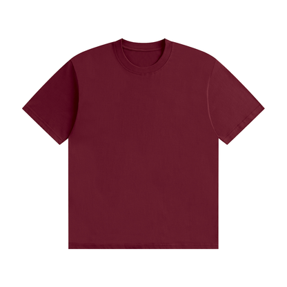 Unisex Seamless Cotton T-Shirt in wine red