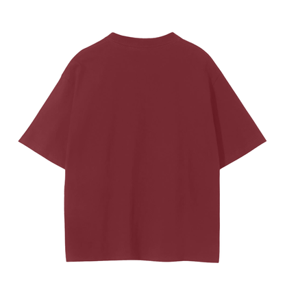 Unisex Seamless T-Shirt in angola red, alternate angle