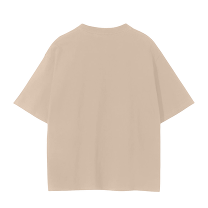 Unisex Seamless T-Shirt in camel, alternate angle