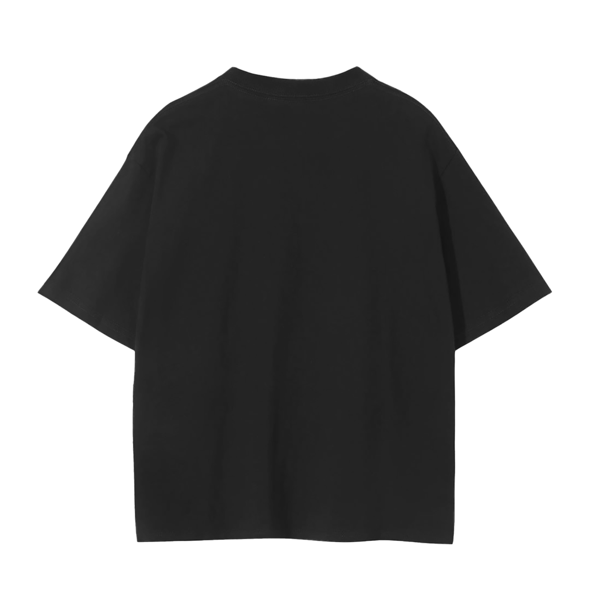 Unisex Seamless T-Shirt in classic black, alternate angle