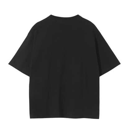 Unisex Seamless T-Shirt in classic black, alternate angle