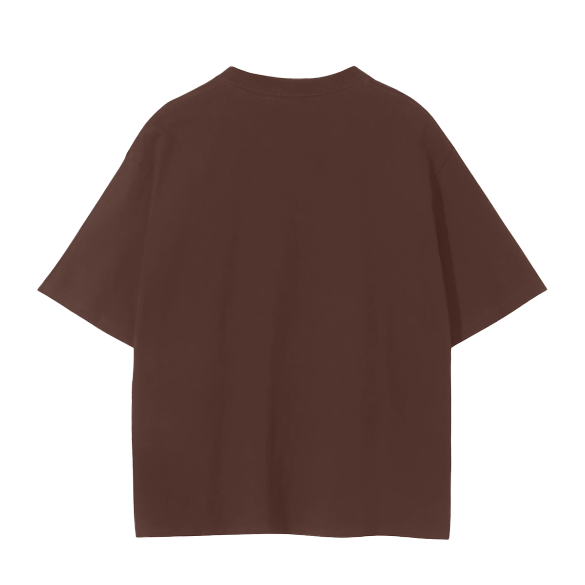 Unisex Seamless T-Shirt in dark brown, alternate angle