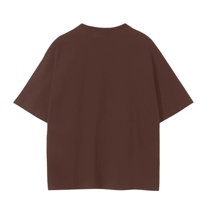 Unisex Seamless T-Shirt in dark brown, alternate angle