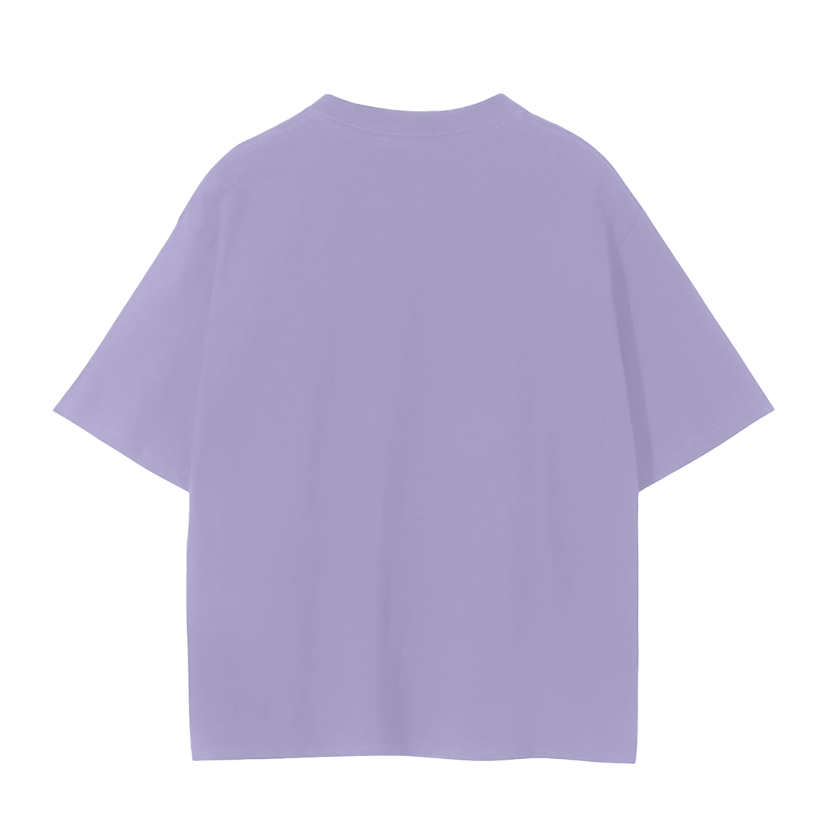 Unisex Seamless T-Shirt in lavender, alternate angle