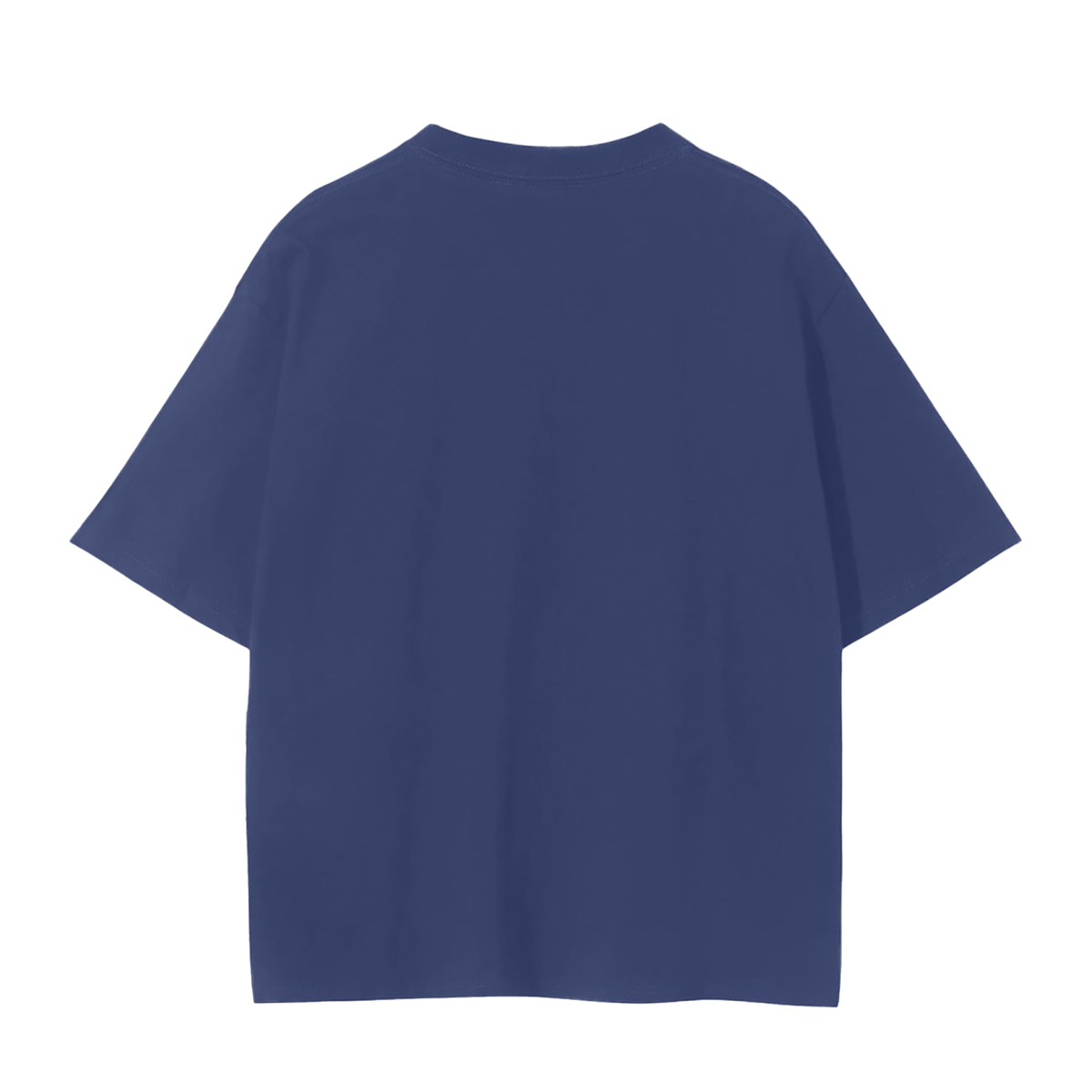 Unisex Seamless T-Shirt in navy blue, alternate angle