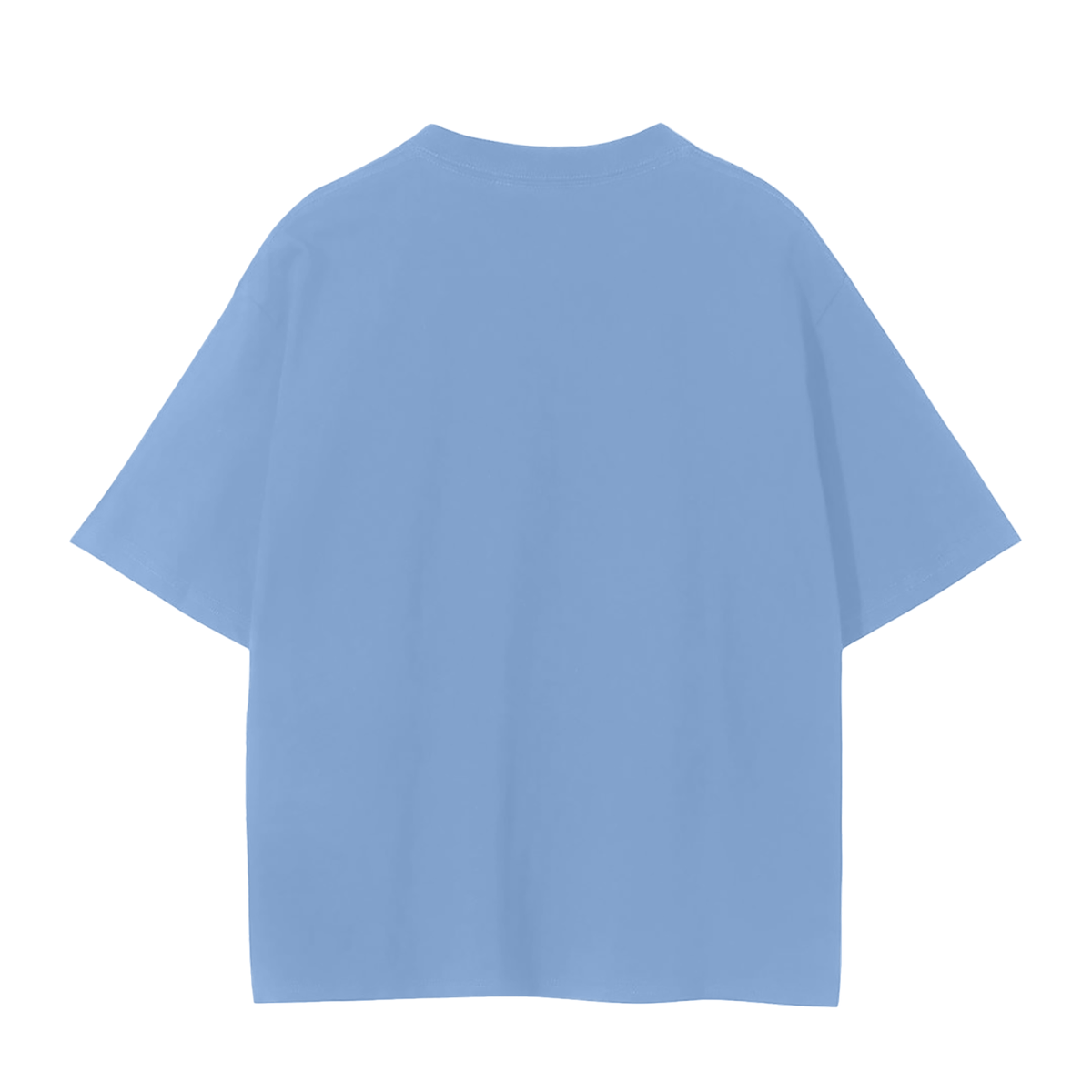 Unisex Seamless T-Shirt in sky blue, alternate angle
