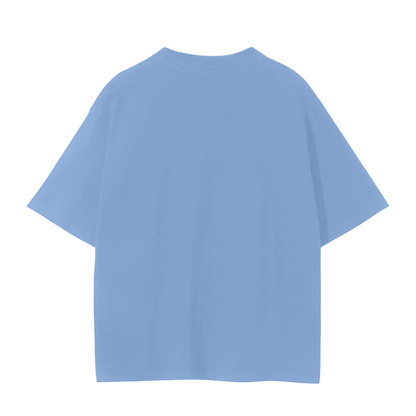 Unisex Seamless T-Shirt in sky blue, alternate angle