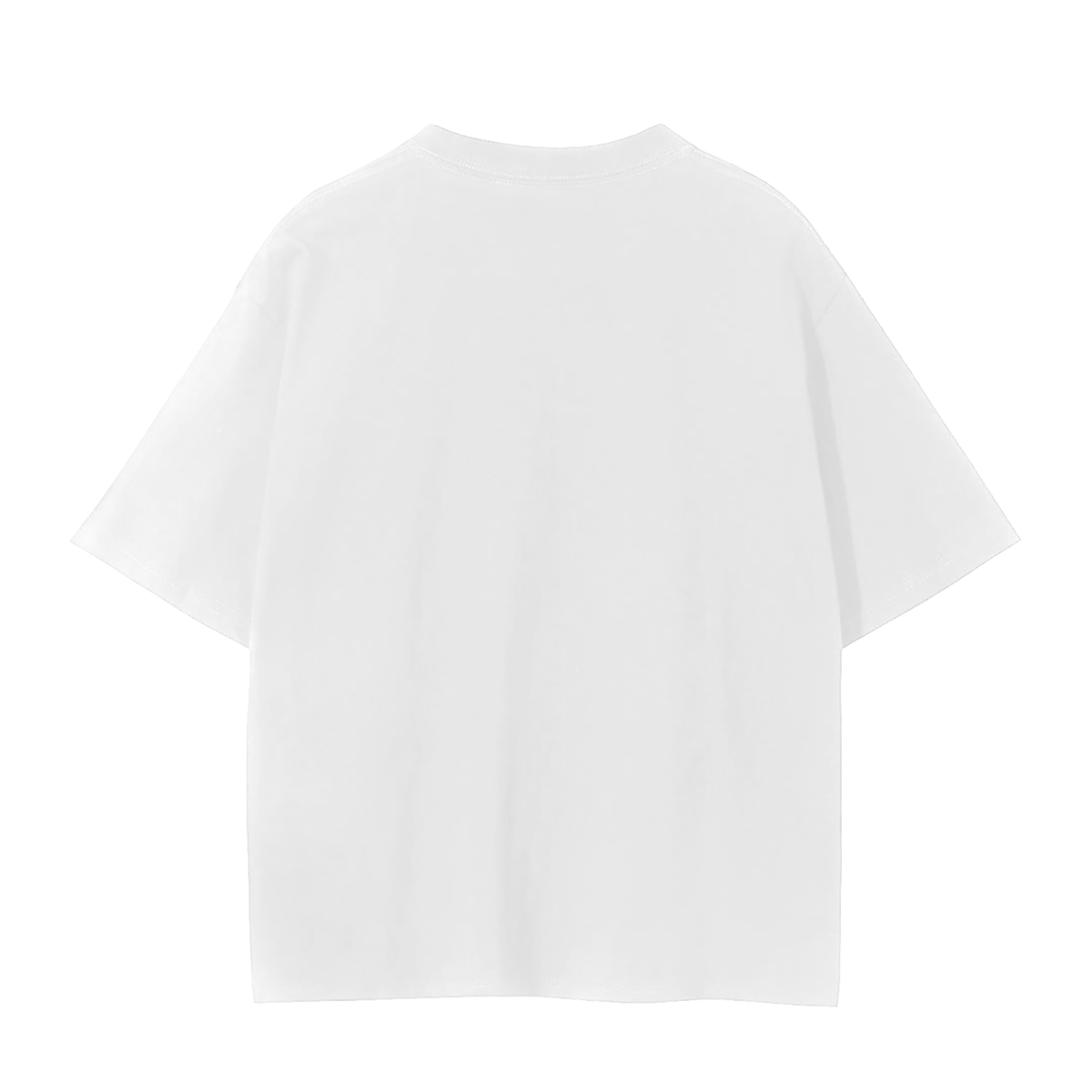 Unisex Seamless T-Shirt in solid white, alternate angle