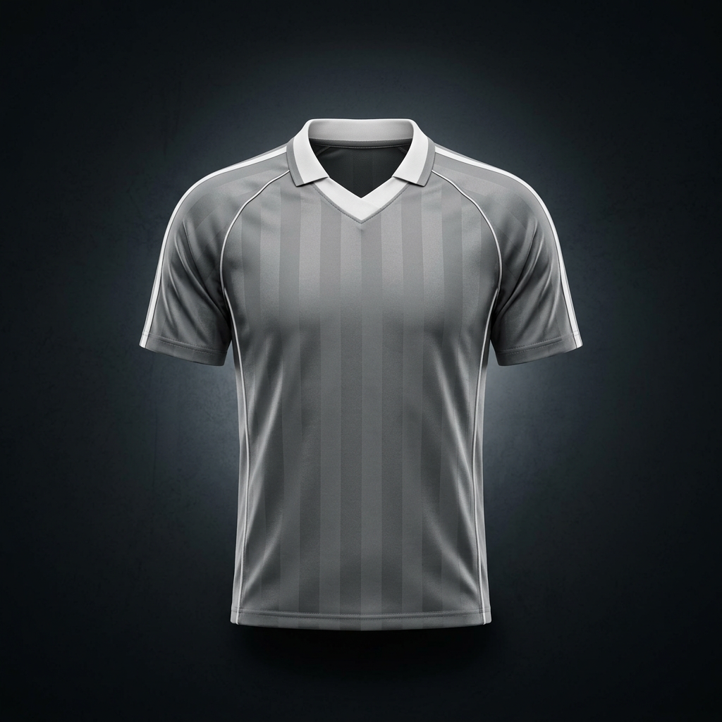 Unisex Shadow Stripe Collared Soccer Jersey