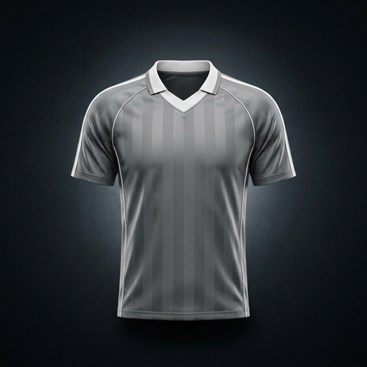 Unisex Shadow Stripe Collared Soccer Jersey