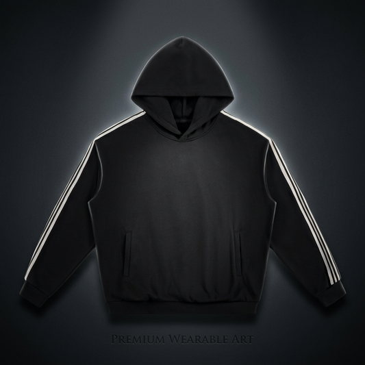 Unisex Side Stripe Drop-Shoulder Hoodie