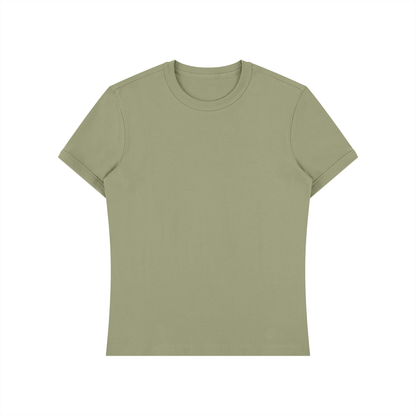 Unisex Slim Fit Cotton Spandex T-Shirt in army green