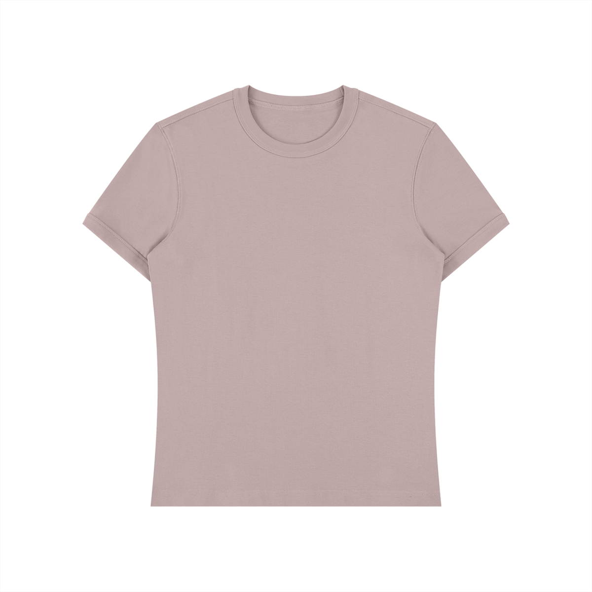 Unisex Slim Fit Cotton Spandex T-Shirt in plum purple