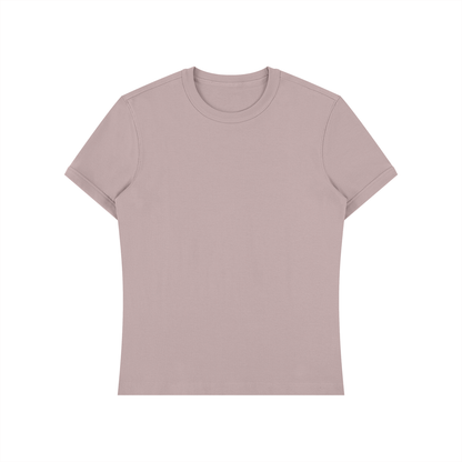 Unisex Slim Fit Cotton Spandex T-Shirt in plum purple
