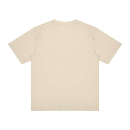 Unisex Slim Fit Crewneck T-Shirt in apricot, alternate angle