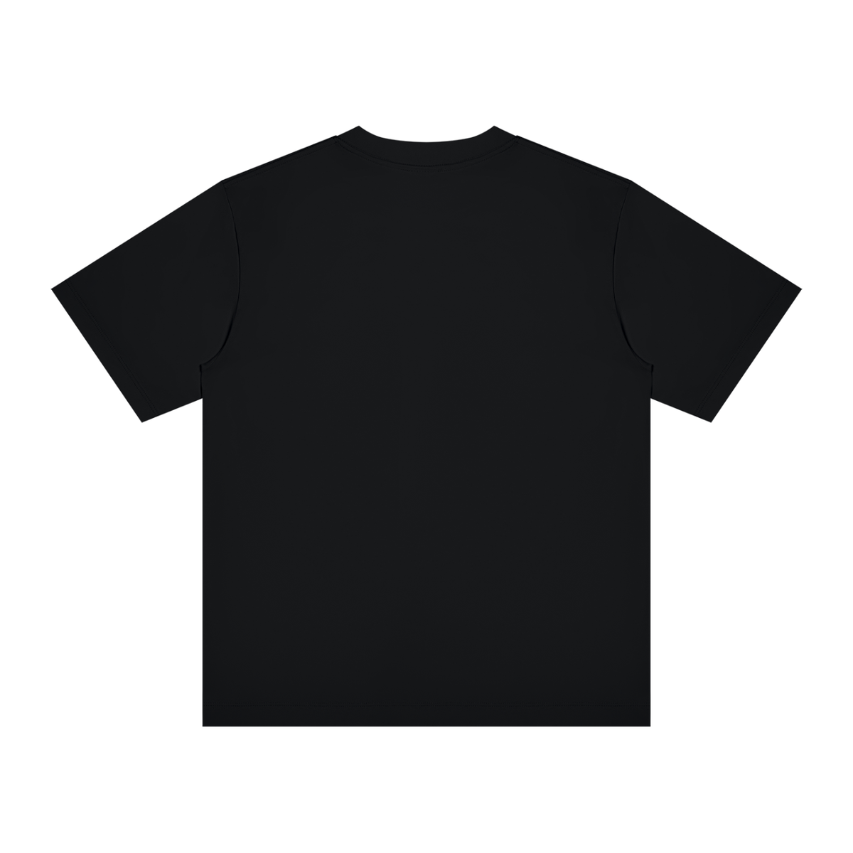 Unisex Slim Fit Crewneck T-Shirt in black, alternate angle