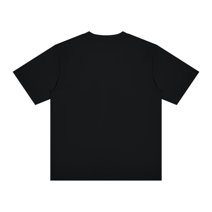 Unisex Slim Fit Crewneck T-Shirt in black, alternate angle
