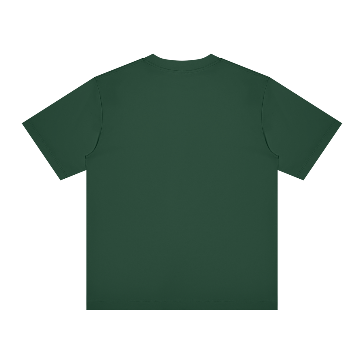 Unisex Slim Fit Crewneck T-Shirt in blackish green, alternate angle