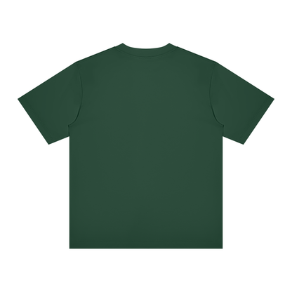 Unisex Slim Fit Crewneck T-Shirt in blackish green, alternate angle