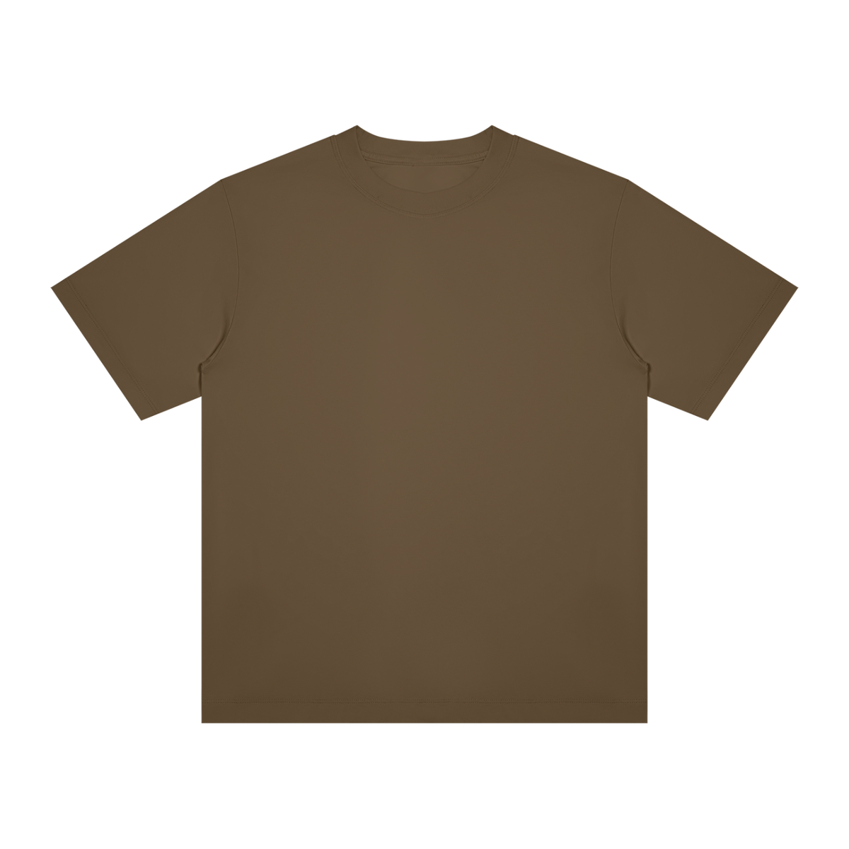Unisex Slim Fit Crewneck T-Shirt in coffee