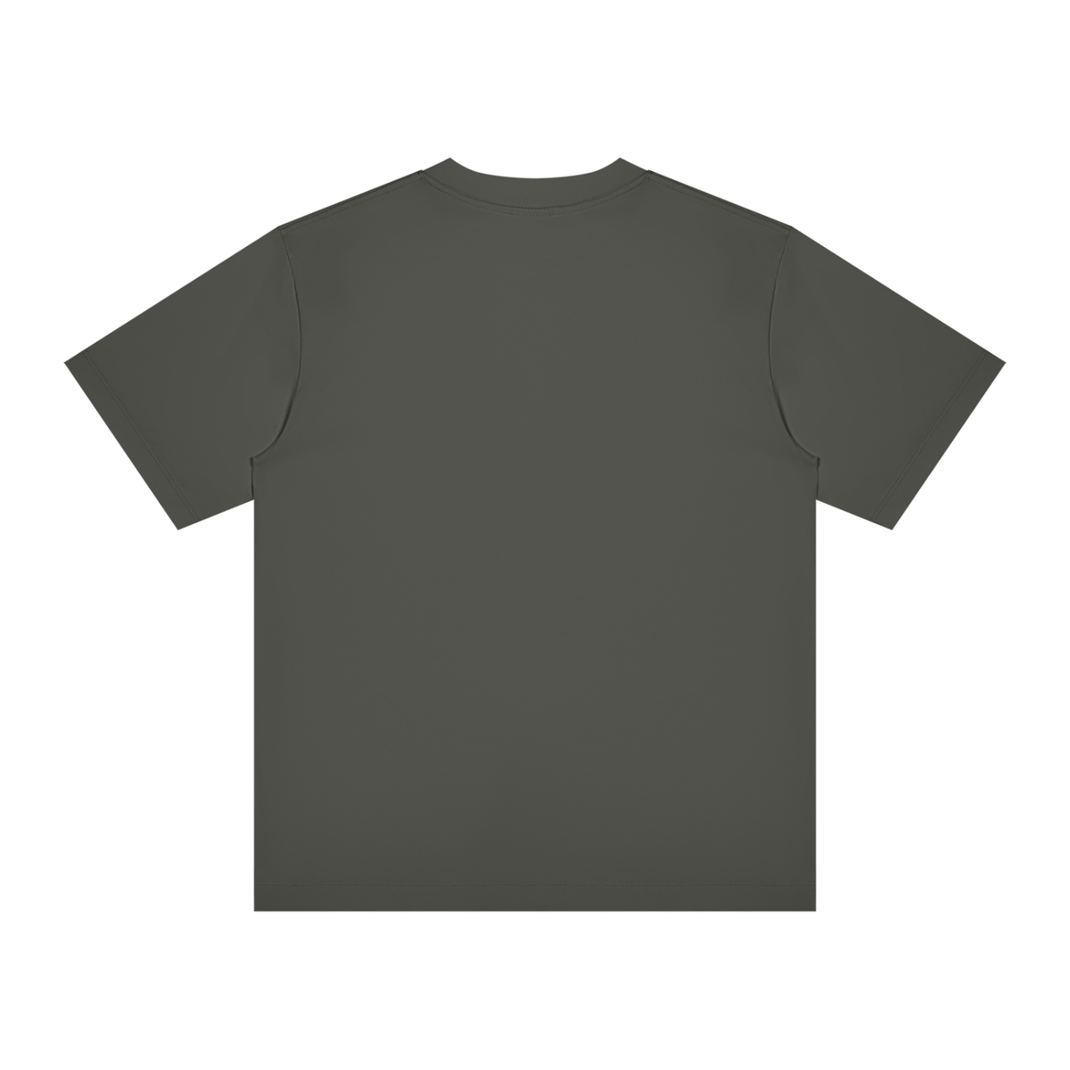 Unisex Slim Fit Crewneck T-Shirt in dark gray, alternate angle