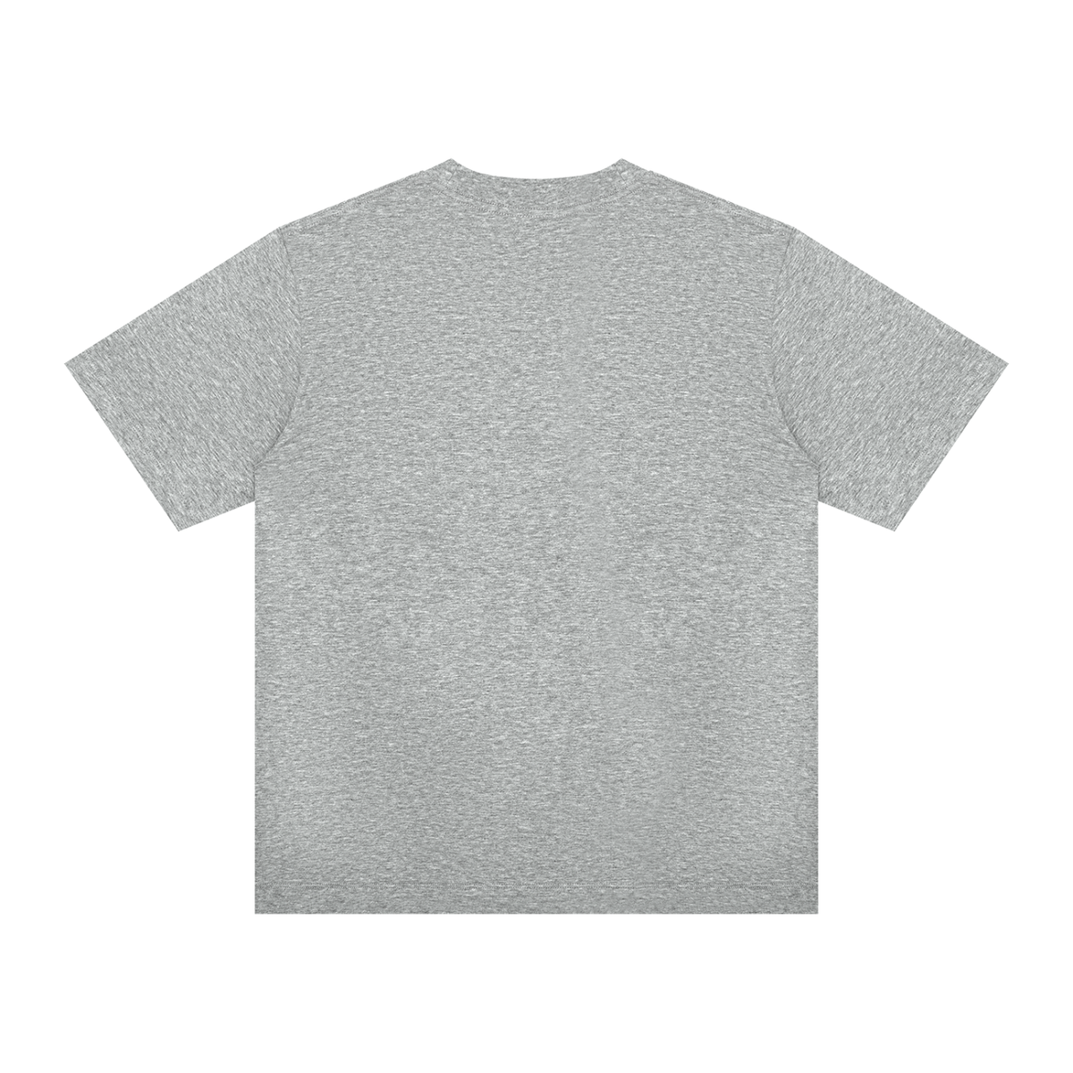 Unisex Slim Fit Crewneck T-Shirt in flower gray, alternate angle