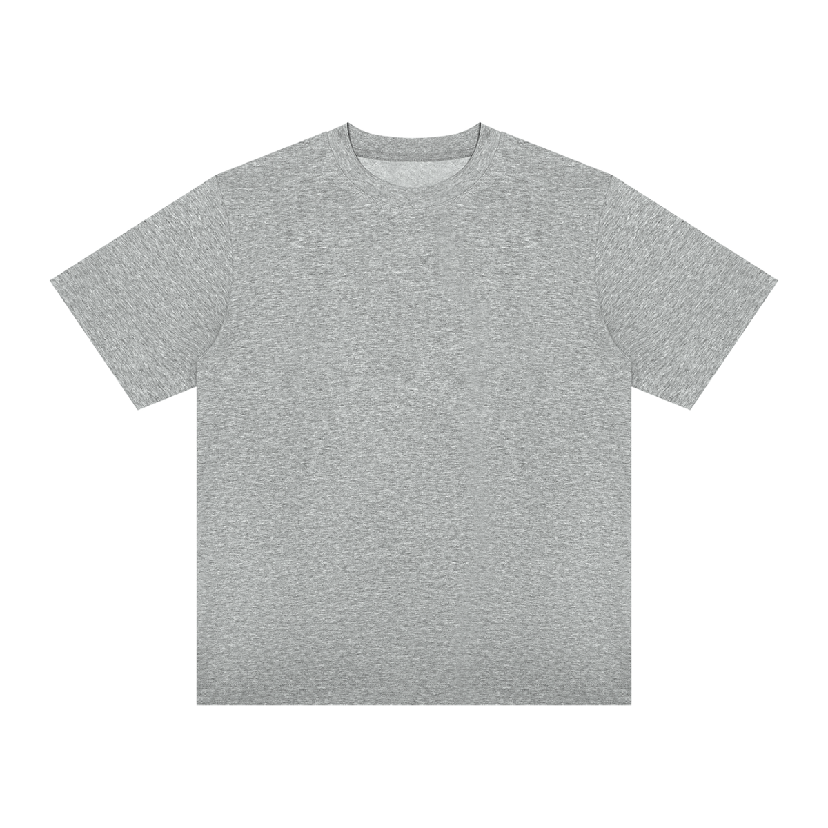 Unisex Slim Fit Crewneck T-Shirt in flower gray