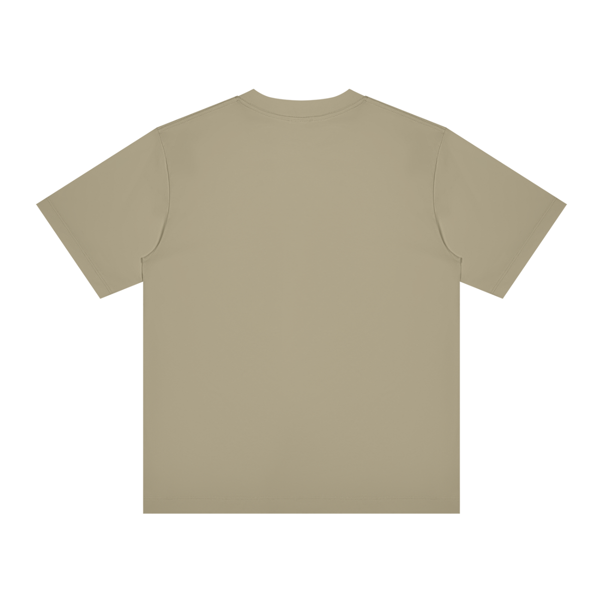 Unisex Slim Fit Crewneck T-Shirt in gray green, alternate angle