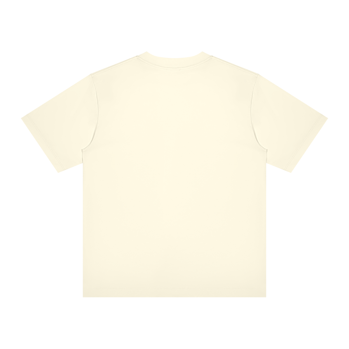 Unisex Slim Fit Crewneck T-Shirt in light apricot, alternate angle