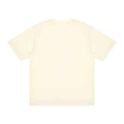 Unisex Slim Fit Crewneck T-Shirt in light apricot, alternate angle
