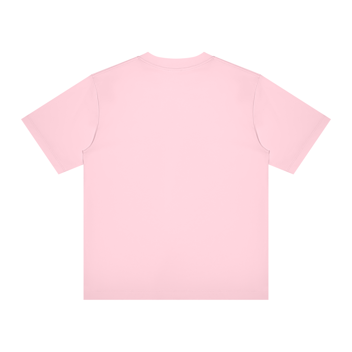 Unisex Slim Fit Crewneck T-Shirt in light pink, alternate angle